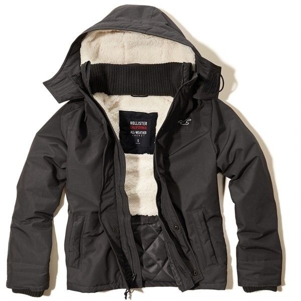 hollister all weather jacket mens